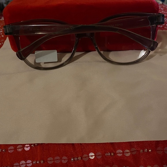 Jones New York Oversized Clear Gray Frames Readers 1.5+ NWT